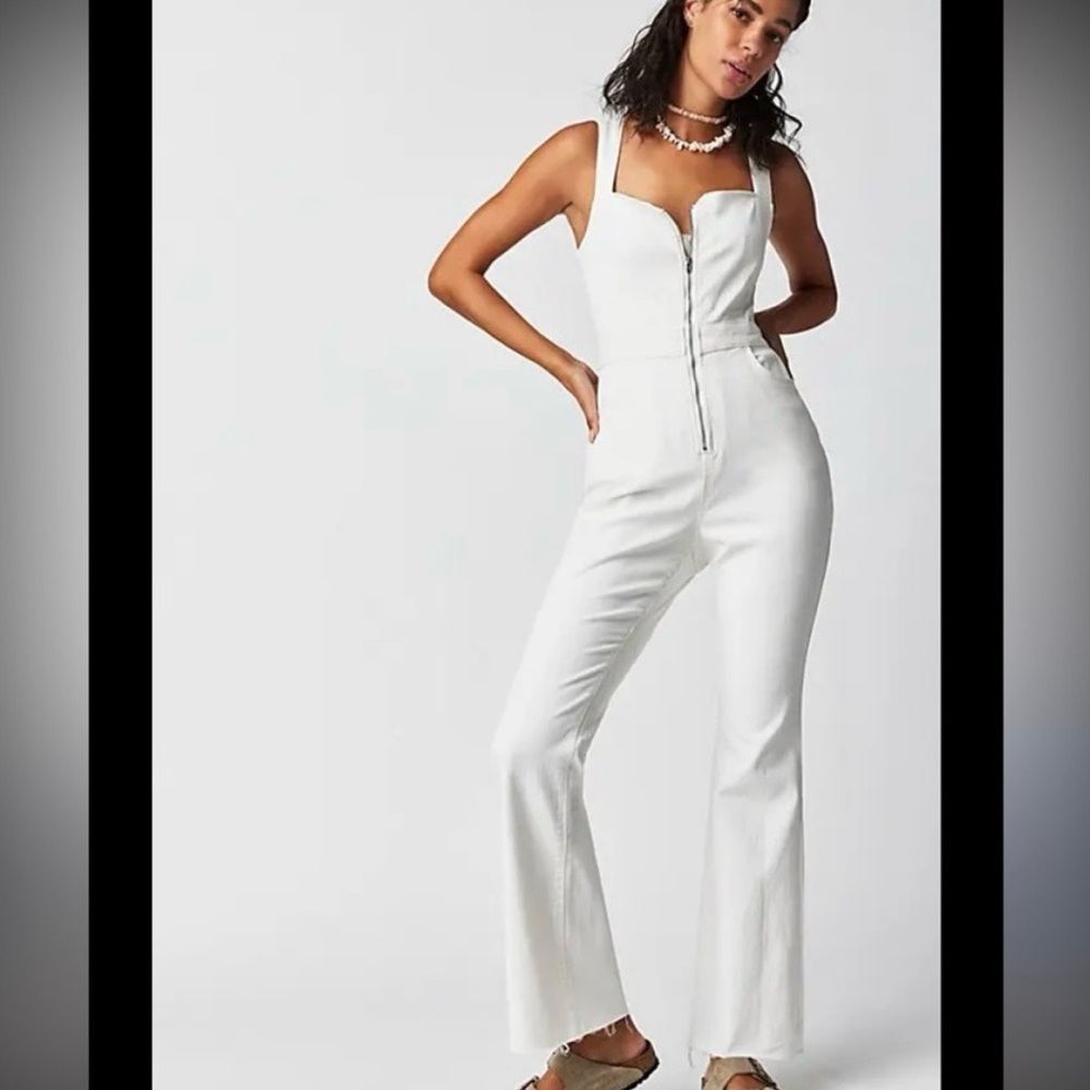 We the Free Elegant White Jumpsuit